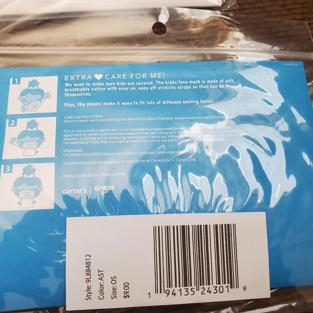 Mickey kids face mask